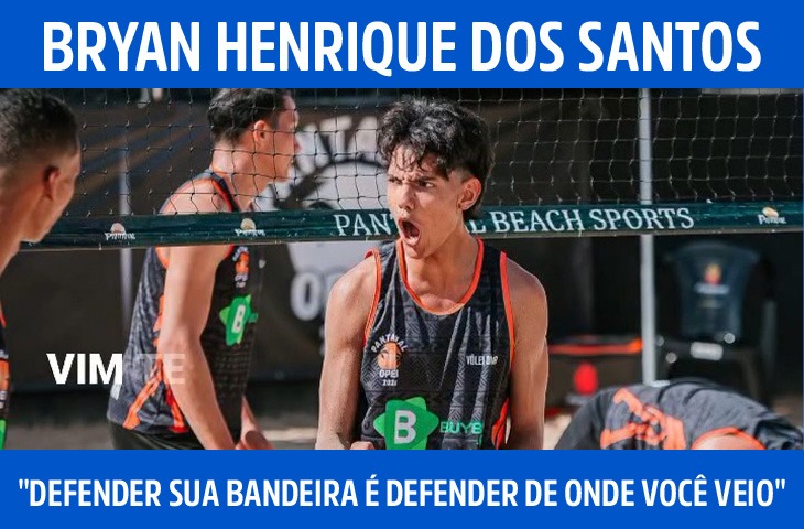 "Defender sua bandeira é defender de onde você veio", diz atleta do vôlei de praia