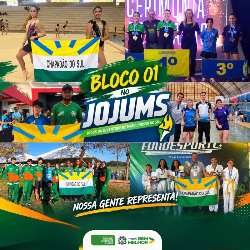 Chapadão do Sul se destaca no primeiro bloco dos Jogos Escolares da Juventude de Mato Grosso do Sul