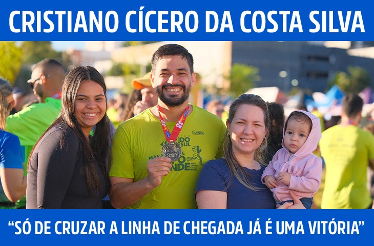 “Só de cruzar a linha de chegada já é uma vitória”, diz corredor de Dourados