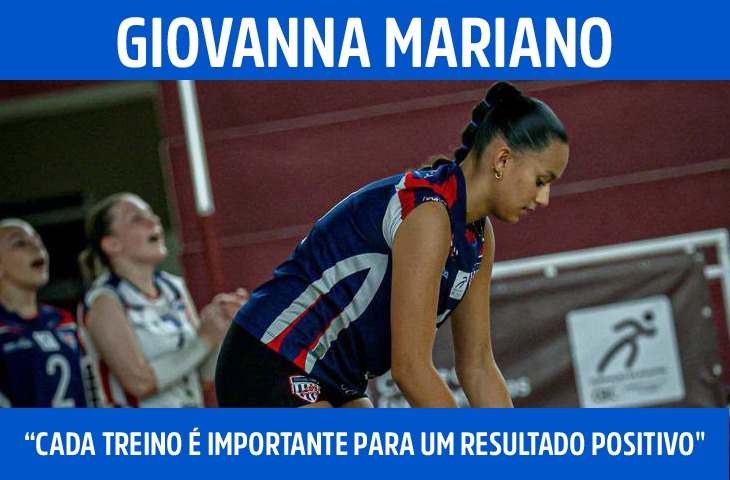“Cada treino é importante para um resultado positivo em uma competição”, destaca Giovanna