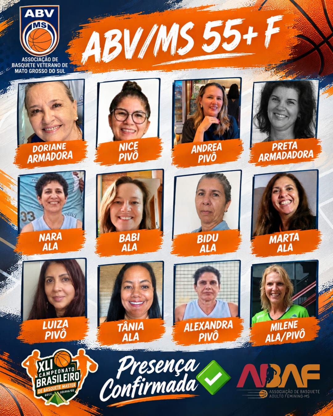 ABV-MS 55+ Feminino busca título inédito...